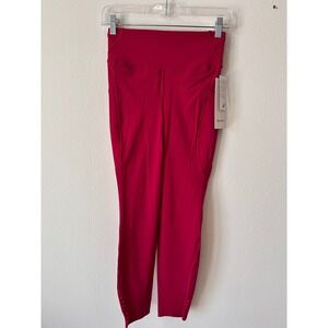Lululemon Fast and Free HR Tight 25 Pockets Nulux Pink BRML LW5FARS Size 6